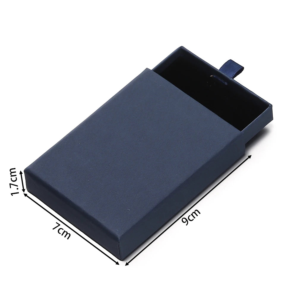 Creative Drawer Jewelry Packaging Box Necklace Ring Earing Bracelet Storage Organizer Display Stand Solid Color Paper Gift Boxes