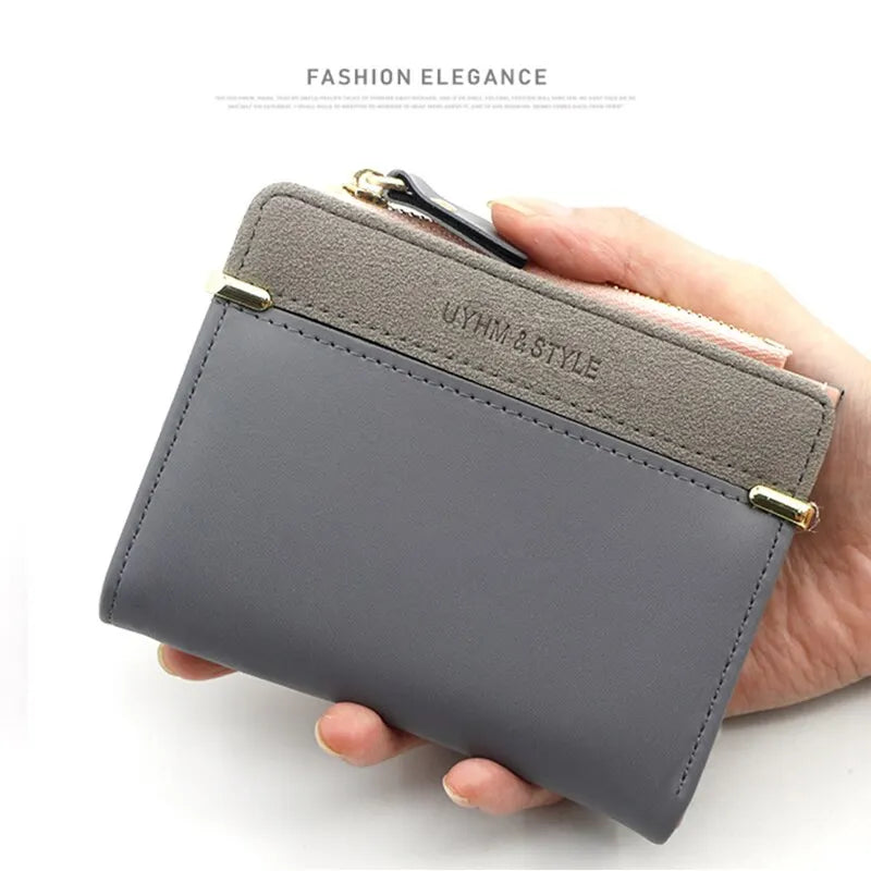 Fashion Simple Elegant Short Women Wallet Ladies Coin Purse for Woman Card Holder Small Wallet Female Mini Clutch for Girl