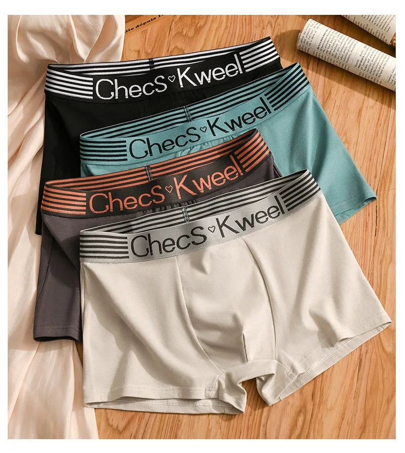 1Pcs Men Boxers Mens Cotton Underwear Sexy Men's Boxer Shorts Printed Panties Breathable U Convex Male Underpants L-6XL