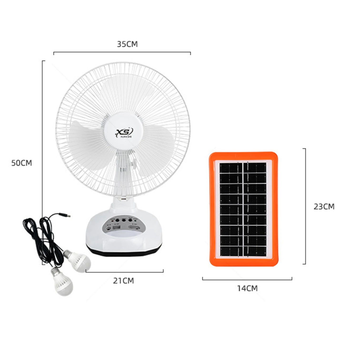 Solar Powered Fan Portable Solar Desktop Fan Multipurpose Desktop Bedside Fan Rechargeable for Camping Home Outdoor Office