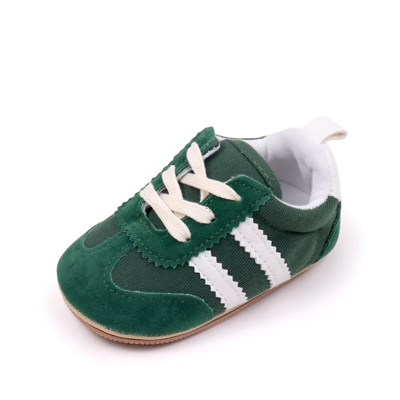 Hot Selling Baby Casual Sports Shoes Spring and Autumn Girls and Boys High Quality PVC Sole Anti Slip Prewalker Shoes BLS4034
