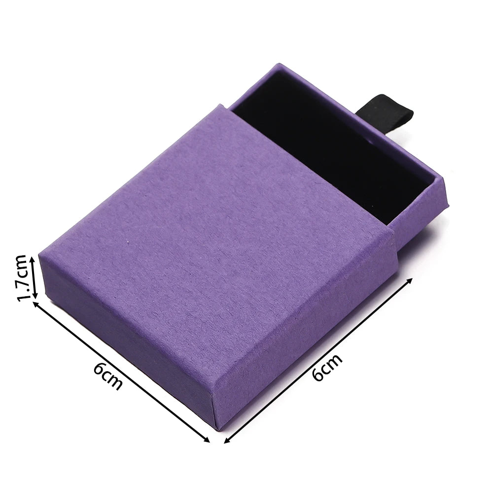 Creative Drawer Jewelry Packaging Box Necklace Ring Earing Bracelet Storage Organizer Display Stand Solid Color Paper Gift Boxes