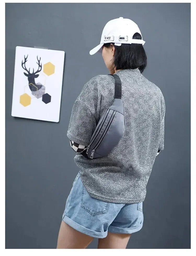 Fashion Travel Shoulder Purse Belt Bag Fanny Pack Women Waist Bag Men Belt Pouch Female Banana Bag Waterproof Phone Bag