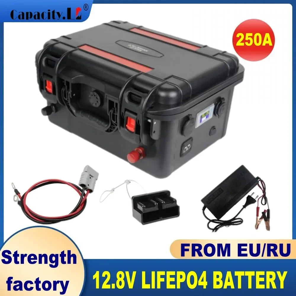 Capacity 12V 100AH 120Ah 150Ah 200AH Lifepo4 Battery Pack Rechargeable Battery For RV Solar Motor Outdoor Camping Part Inverter
