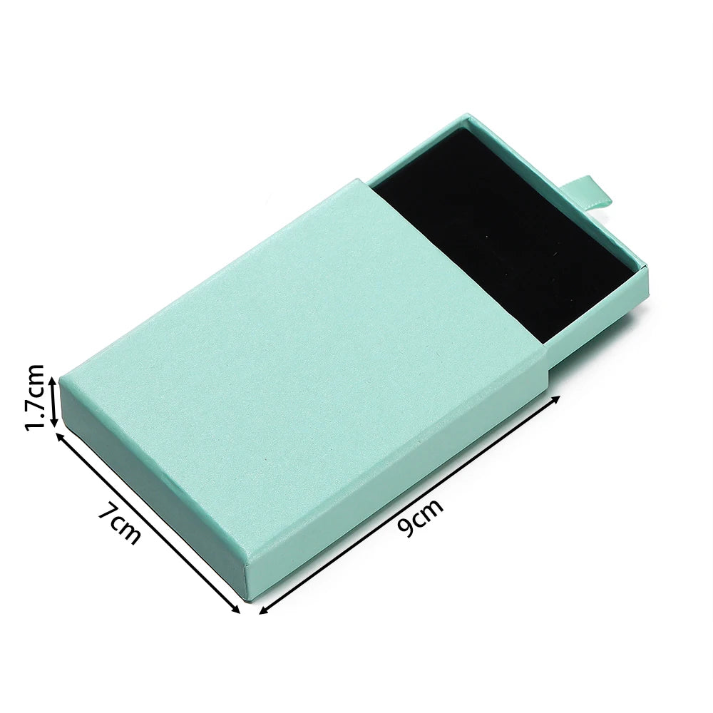 Creative Drawer Jewelry Packaging Box Necklace Ring Earing Bracelet Storage Organizer Display Stand Solid Color Paper Gift Boxes