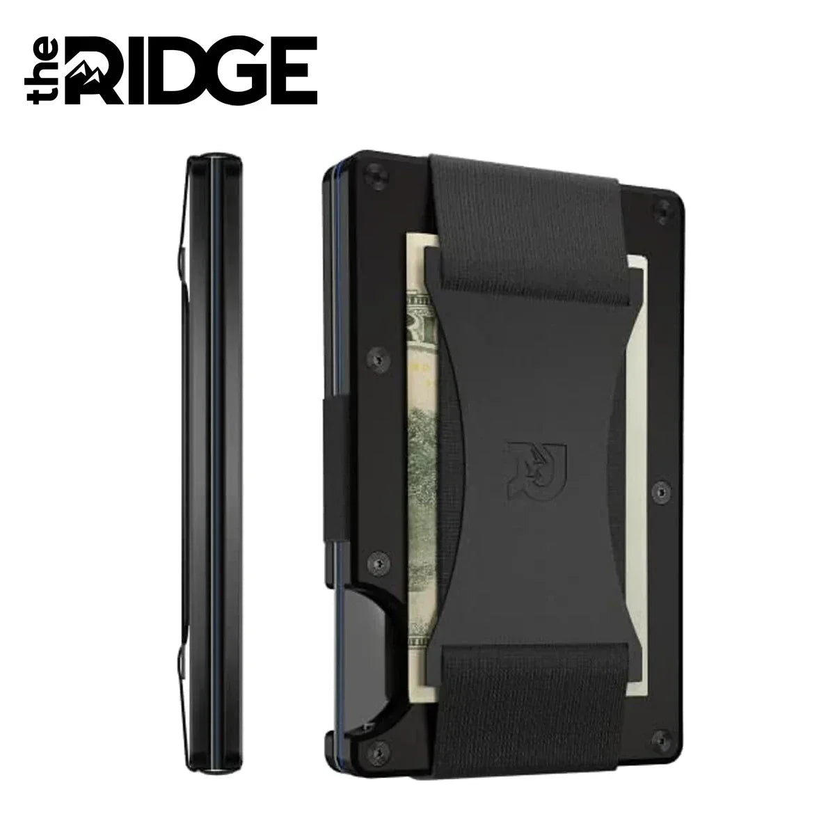 Ridge Credit Card Holder Carbon Fiber Luxury Aluminum Metal Minimalist Purse RFID Blocking Id Card Holder Luxury Mini Purse