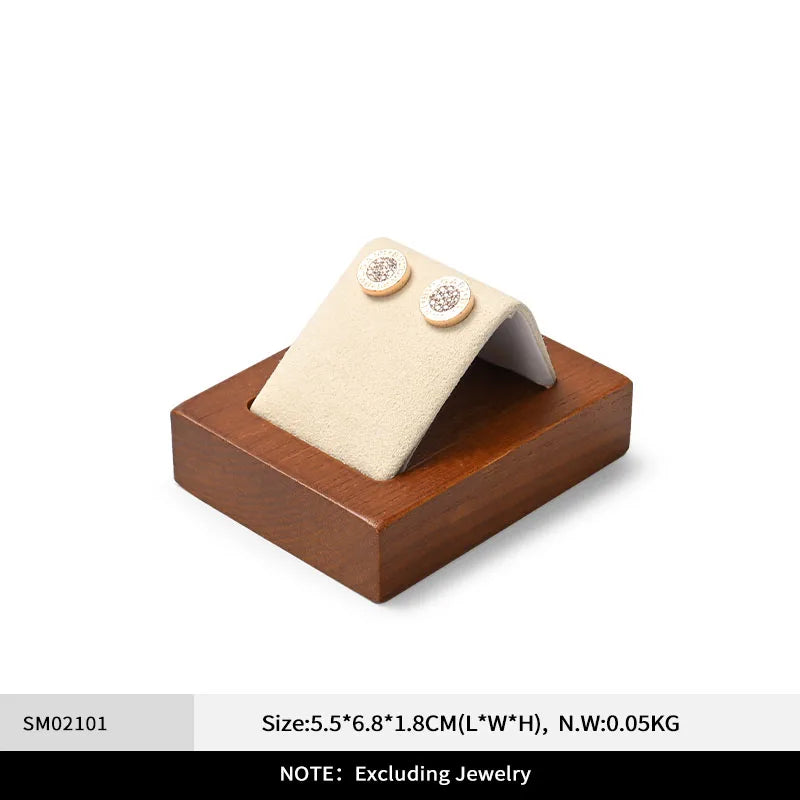 Oirlv Wooden Jewelry Tray Set Bracelet Ring Display Props Sets Jewelry Organizer Holder Necklace Display Stand Jewelry Plate