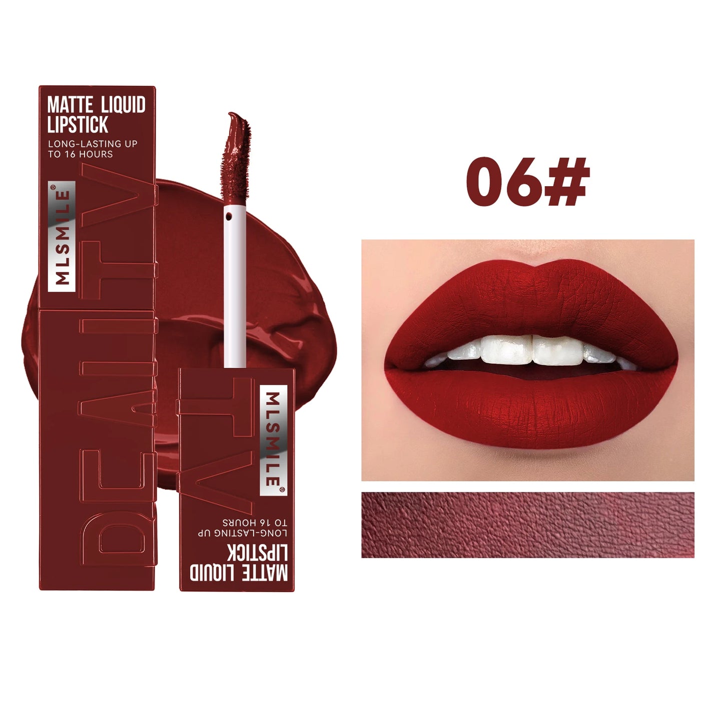 Long Lasting Velvet Matte Lip 6 Colors Gloss Waterproof Non-stick Cup Sexy Nude Red Pink Liquid Lipstick Lips Makeup Cosmetic