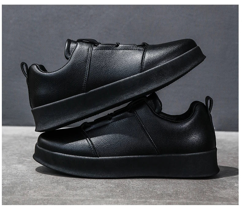 Popular Casual Shoes for Men Low Cut Rubber Thick Soled Board Shoes 2025 Fashion Shock-absorbing Anti-friction Sneakers for Men