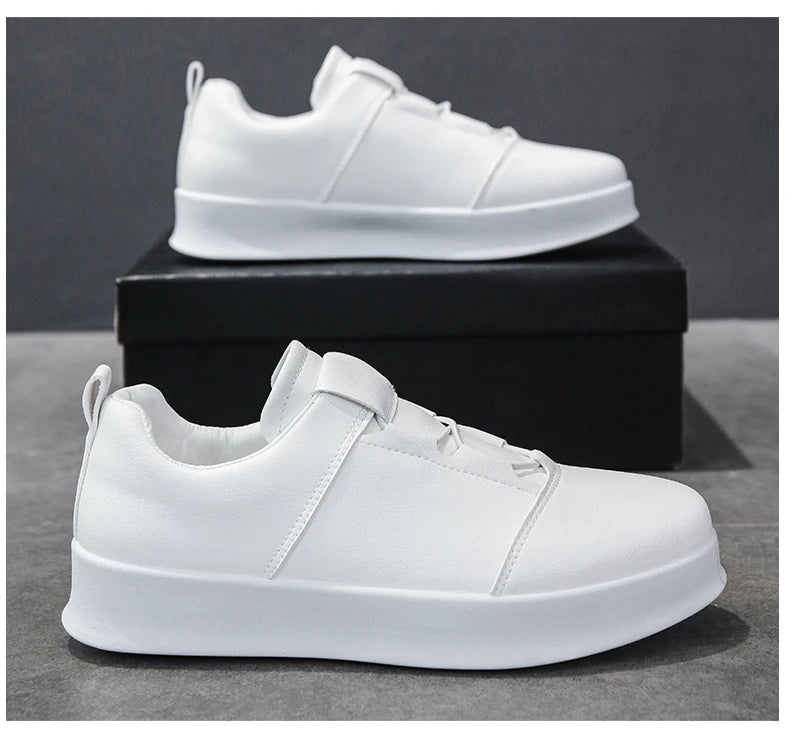 Popular Casual Shoes for Men Low Cut Rubber Thick Soled Board Shoes 2025 Fashion Shock-absorbing Anti-friction Sneakers for Men