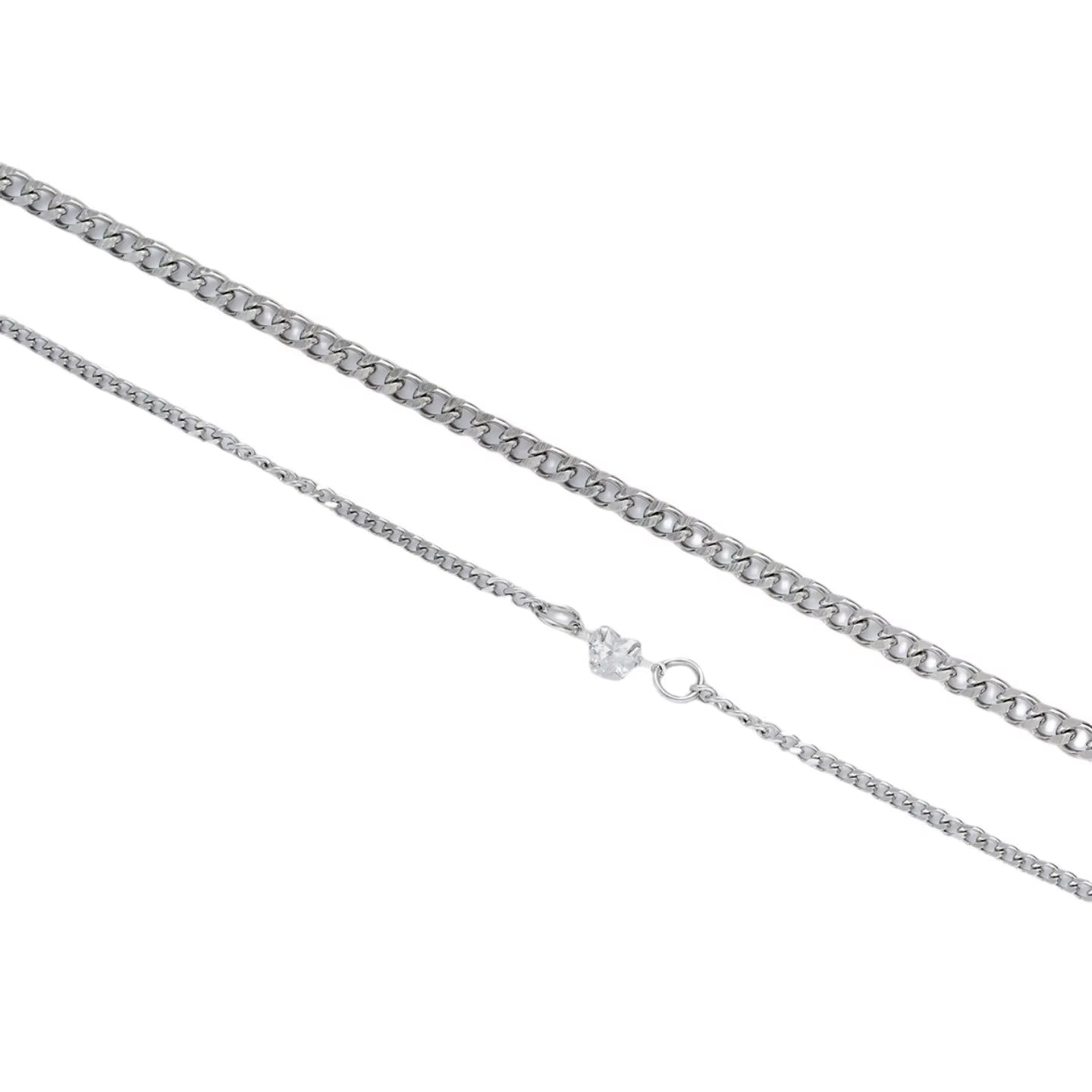 2-Piece Set Stainless Steel Couple Bracelets for Women Men Heart Couple Bracelet Valentine Day Jewellery Gifts Wholesale