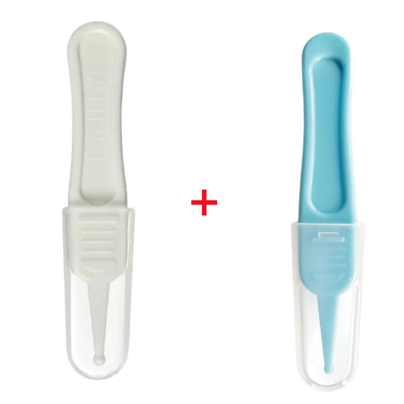 Baby Nose Cleaning Tweezers Infant Ear Nose Navel Clean Tool Safe Baby Dig Booger Clips Snot Removal Newborn Cleaning Supplies