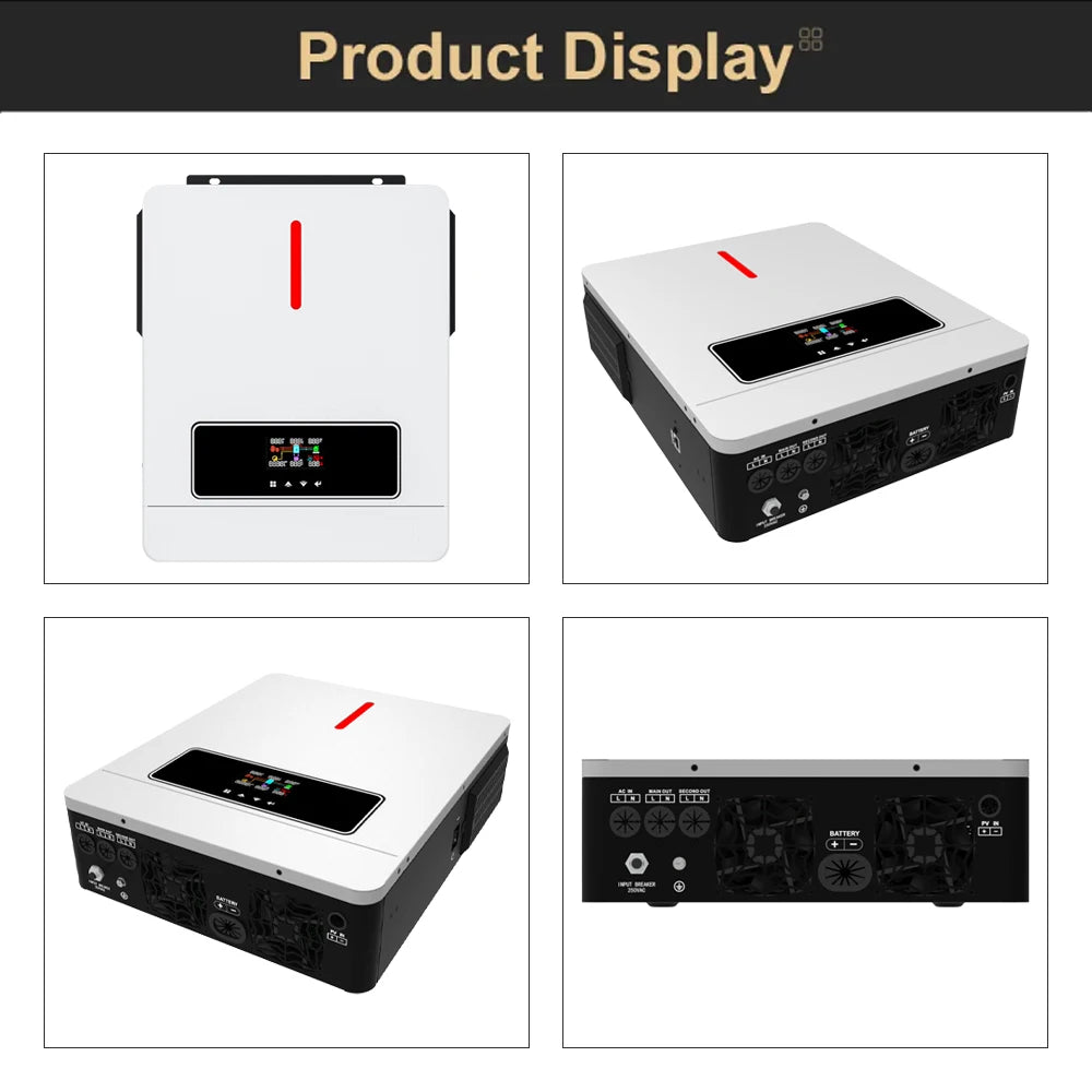 Daxtromn 6200W/4200W Hybrid Solar Inverter 6.2kw MPPT 120A 500VDC PV Input 220VAC 24VDC 48VDC 4.2kw 6.2kw Hybrid Solar Inversor