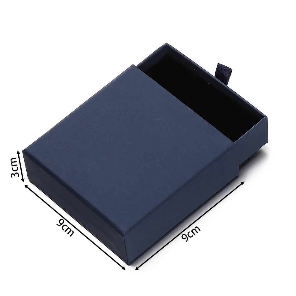 Creative Drawer Jewelry Packaging Box Necklace Ring Earing Bracelet Storage Organizer Display Stand Solid Color Paper Gift Boxes
