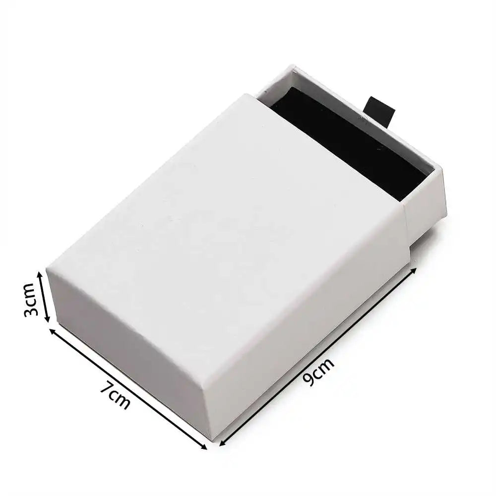 Creative Drawer Jewelry Packaging Box Necklace Ring Earing Bracelet Storage Organizer Display Stand Solid Color Paper Gift Boxes