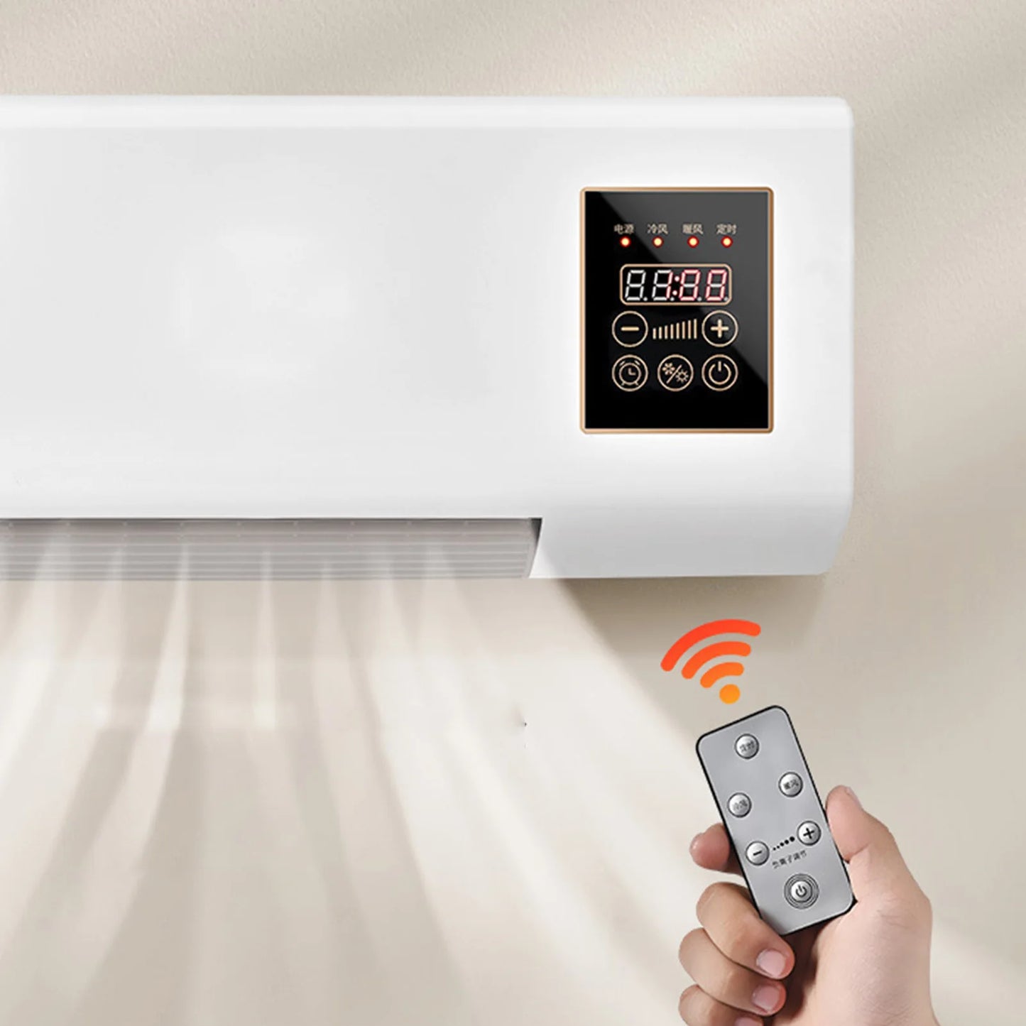 Air Conditioner Constant Temperature Heating  Control Mini Wall Air Conditioner with Remote Control for Living Room 220V