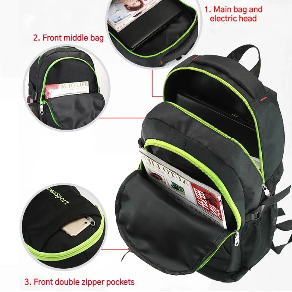 Oxford Shoulder Backpack Fashion Lightweight Waterproof Travel Laptop Rucksack Large Capacity Wear-resistant Student School Bag