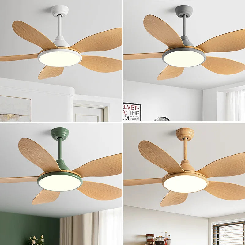 IFF Modern Ceiling Fan with 35W LED light support Remote Control Strong winds Electric fans for Living Room DC motor 110-240V
