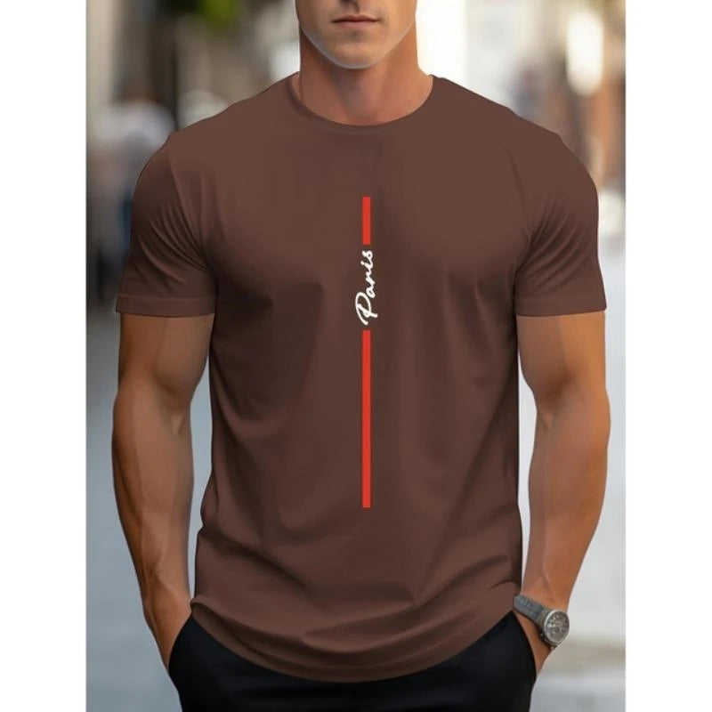 Simple Fashion Letter Pattern T Shirts For Men Summer Casual Crew Neck 3D Printed T-shirt Cool Streetwear Hip Hop Pullovers Tees