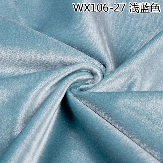 Thinkend Velvet Fabric By Meters for Upholstery Sofa Curtains Tablecloth Pillowcase Chair Sewing Soft Smooth Plain Velour Cloth