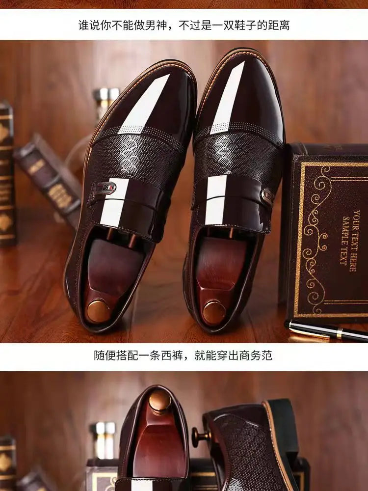 Wedding Business Dress Nightclubs Oxfords Breathable Working Lace Up Shoes New Fashion Mens Leather Shoes