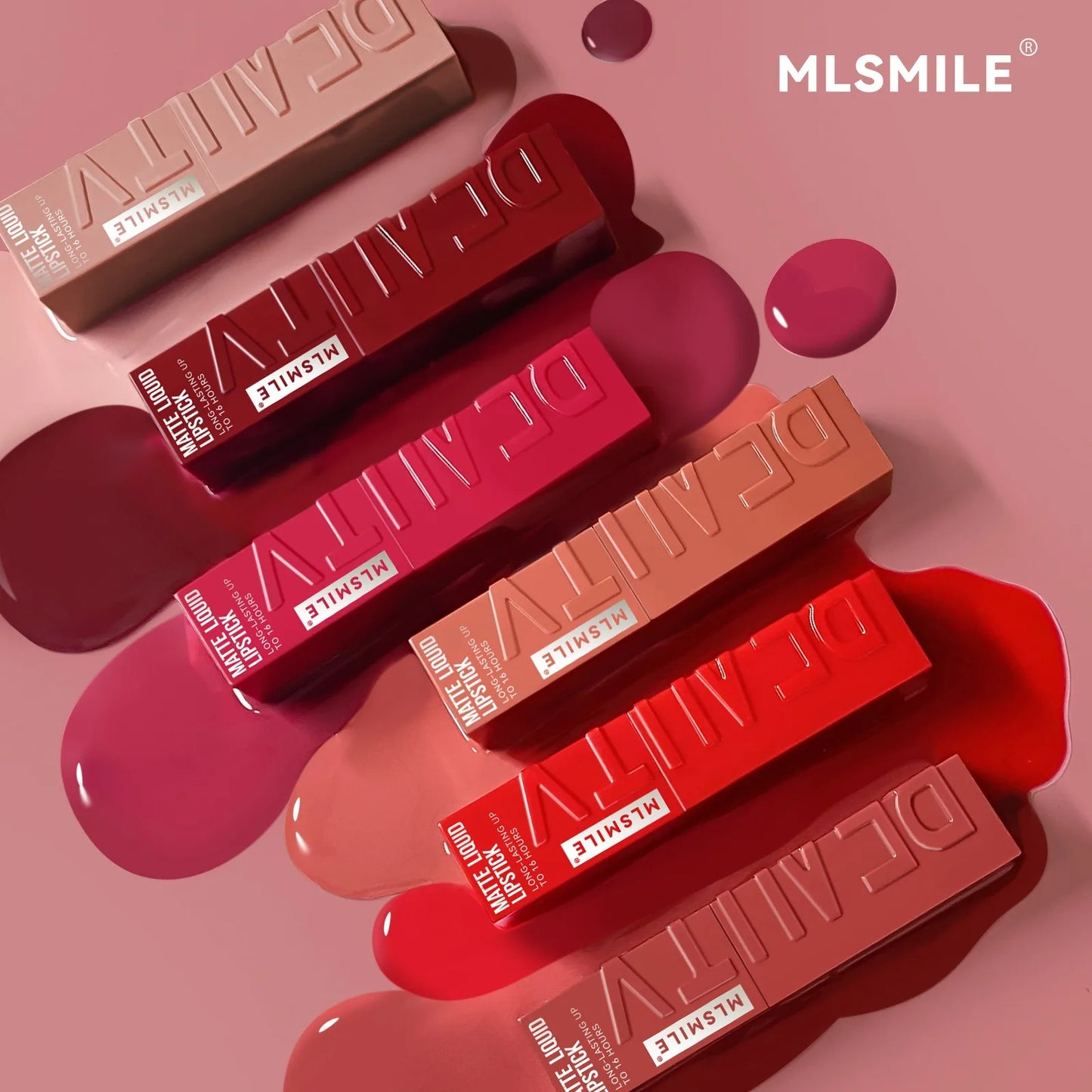 Long Lasting Velvet Matte Lip 6 Colors Gloss Waterproof Non-stick Cup Sexy Nude Red Pink Liquid Lipstick Lips Makeup Cosmetic