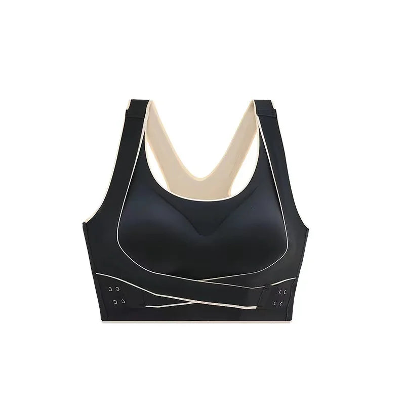 No Trace Sports Women's Underwear Shockproof Gathering Anti-sagging Beautiful Back Fitness Yoga Vest No Steel Ring Women's Bra