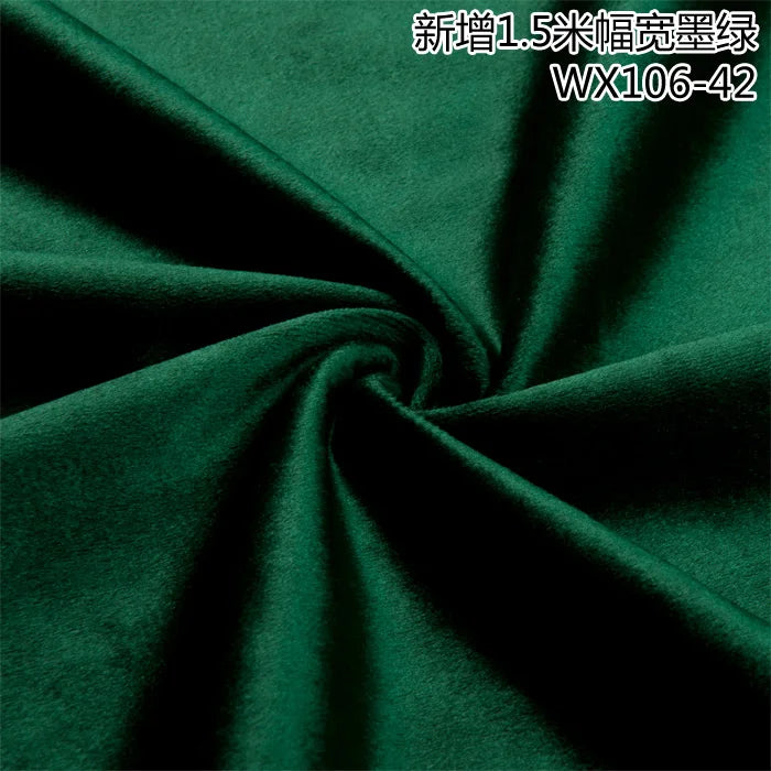 Thinkend Velvet Fabric By Meters for Upholstery Sofa Curtains Tablecloth Pillowcase Chair Sewing Soft Smooth Plain Velour Cloth