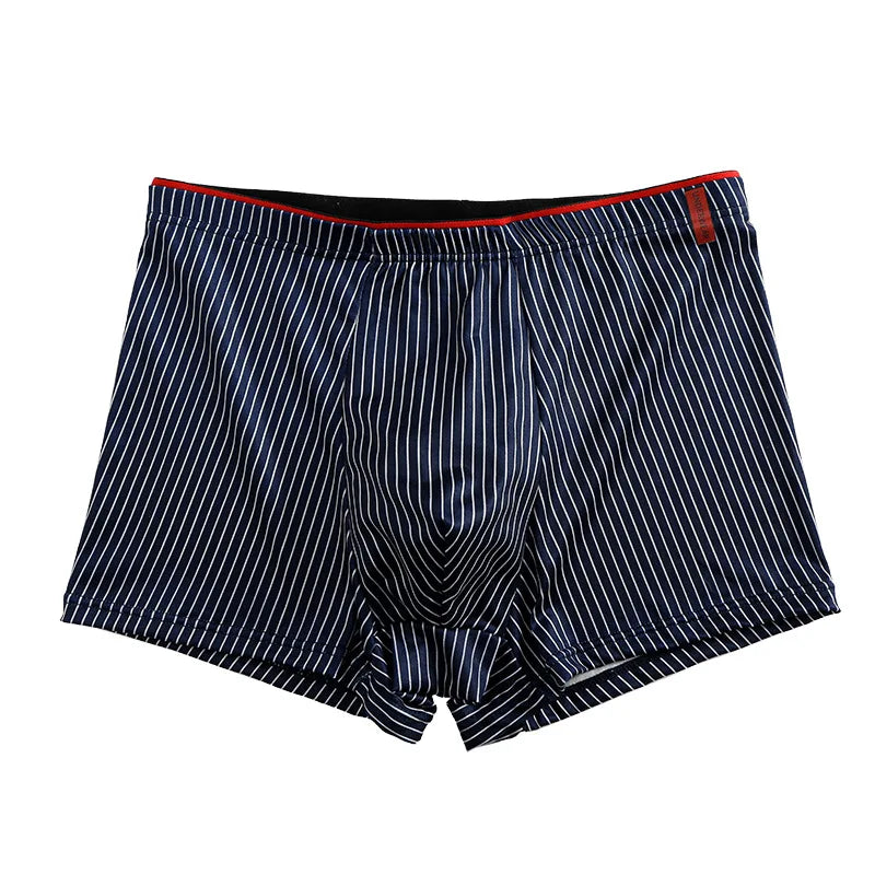 Men's Underwear Fashion Men Boxers Sexy Oft Breathable Underwear Male Comfort Panties L-4XL Underpants Striped Boys Underwear