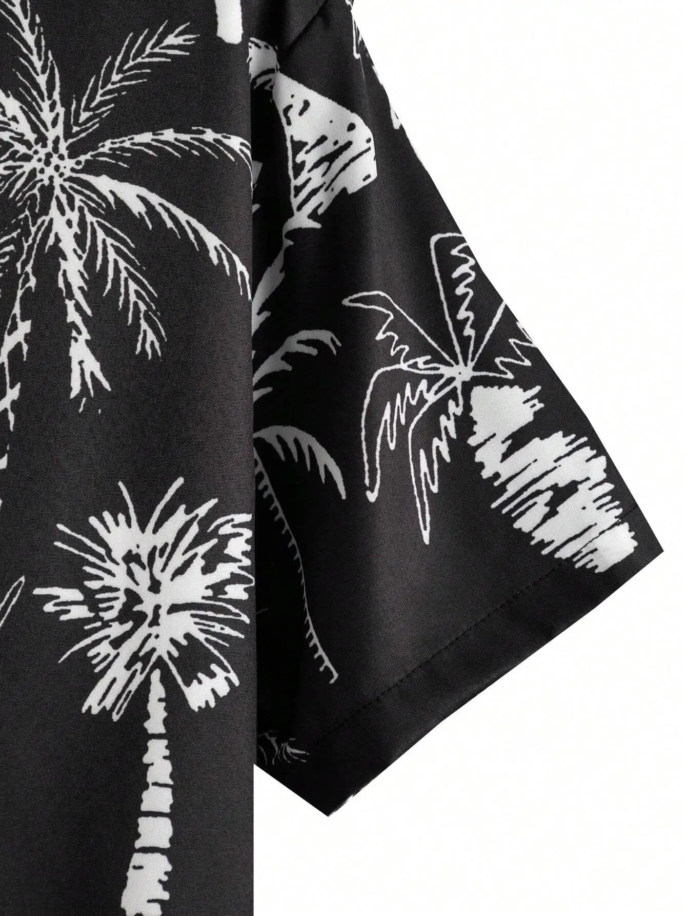 Men's Shirt Hawaiian Coconut Tree pattern Tops Summer New Fashion Men's Clothing Casual Short-Sleeved Buttons Blouse Shirts
