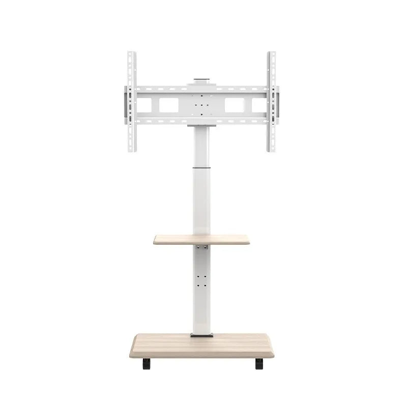 TV Stand Floor Horizontal And Vertical Rotation Mobile Cart Solid Wood Monitor All-in-one Live Casting Universal