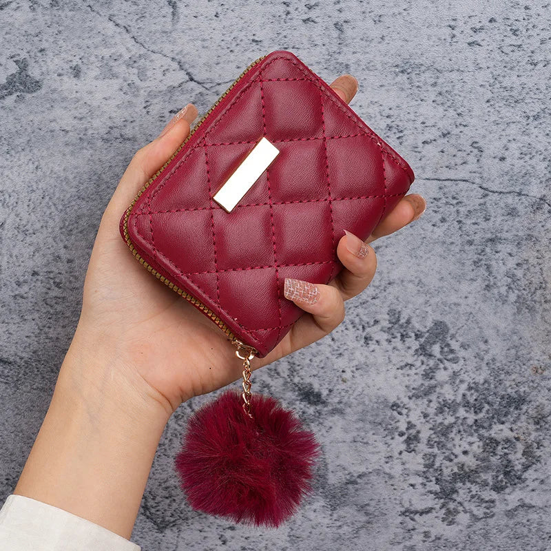 Women Short Wallets PU Leather Female Small Purses Leather Card Holder Wallet Woman Zipper Wallet Coin Purse Money Bag