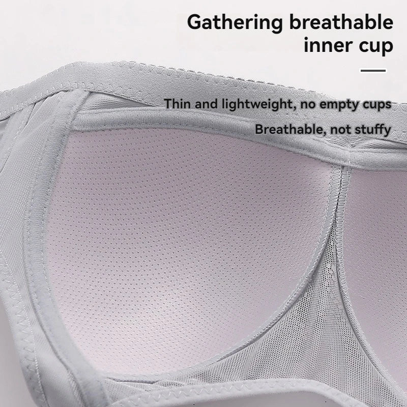 New In Women's Underwear Large Size Sexy Lace Push Up Adjustable Top Bra Without Steel Ring Soft Breathable Sexy Ladies Brassier