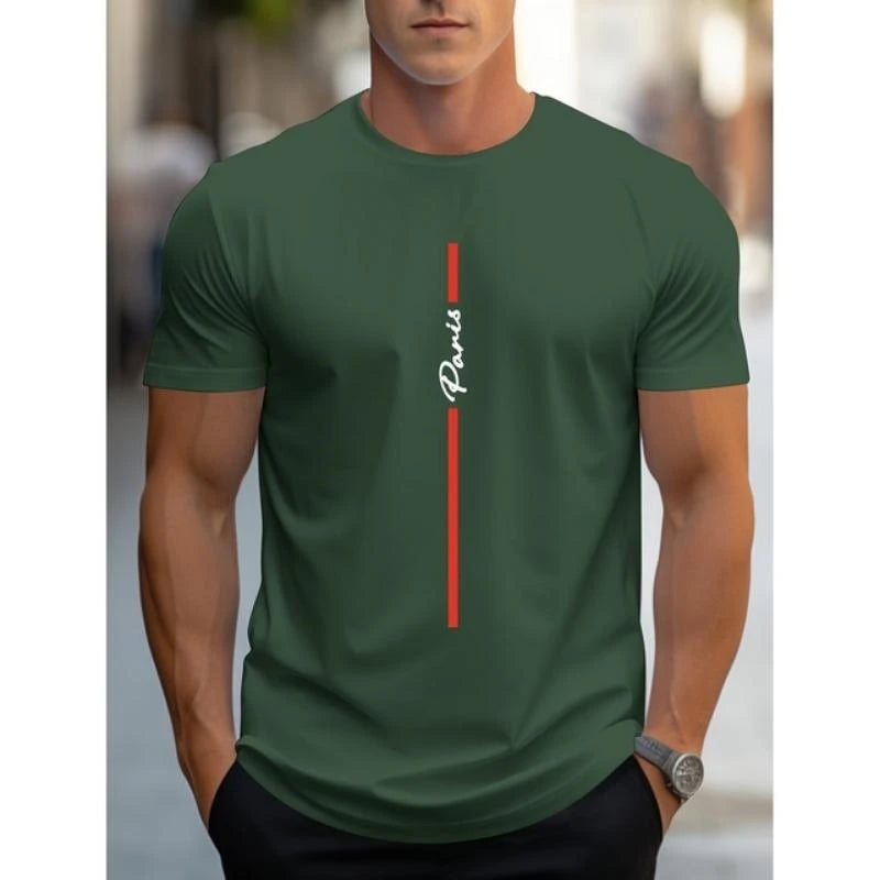 Simple Fashion Letter Pattern T Shirts For Men Summer Casual Crew Neck 3D Printed T-shirt Cool Streetwear Hip Hop Pullovers Tees