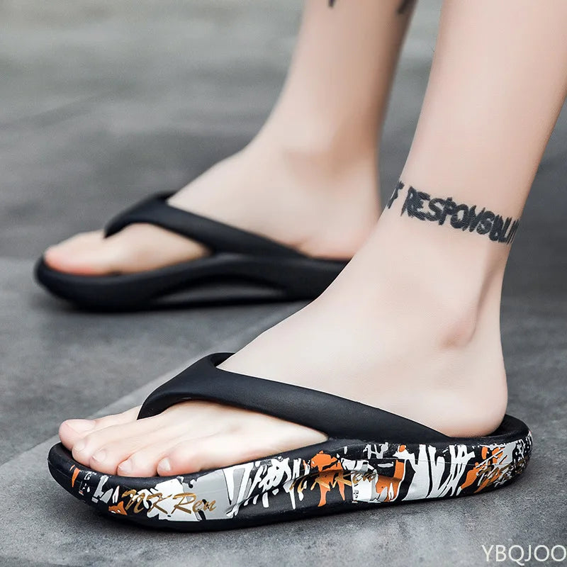 New men and women beach slippers simple household couple models coconut shoes non-slip bathroom sandals and slippers flip-flops